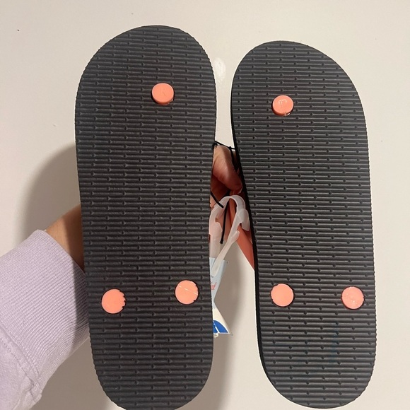 Cat and jack flip flops new rainbow style navy color size 4/5 kids Sandler new - Picture 3 of 6